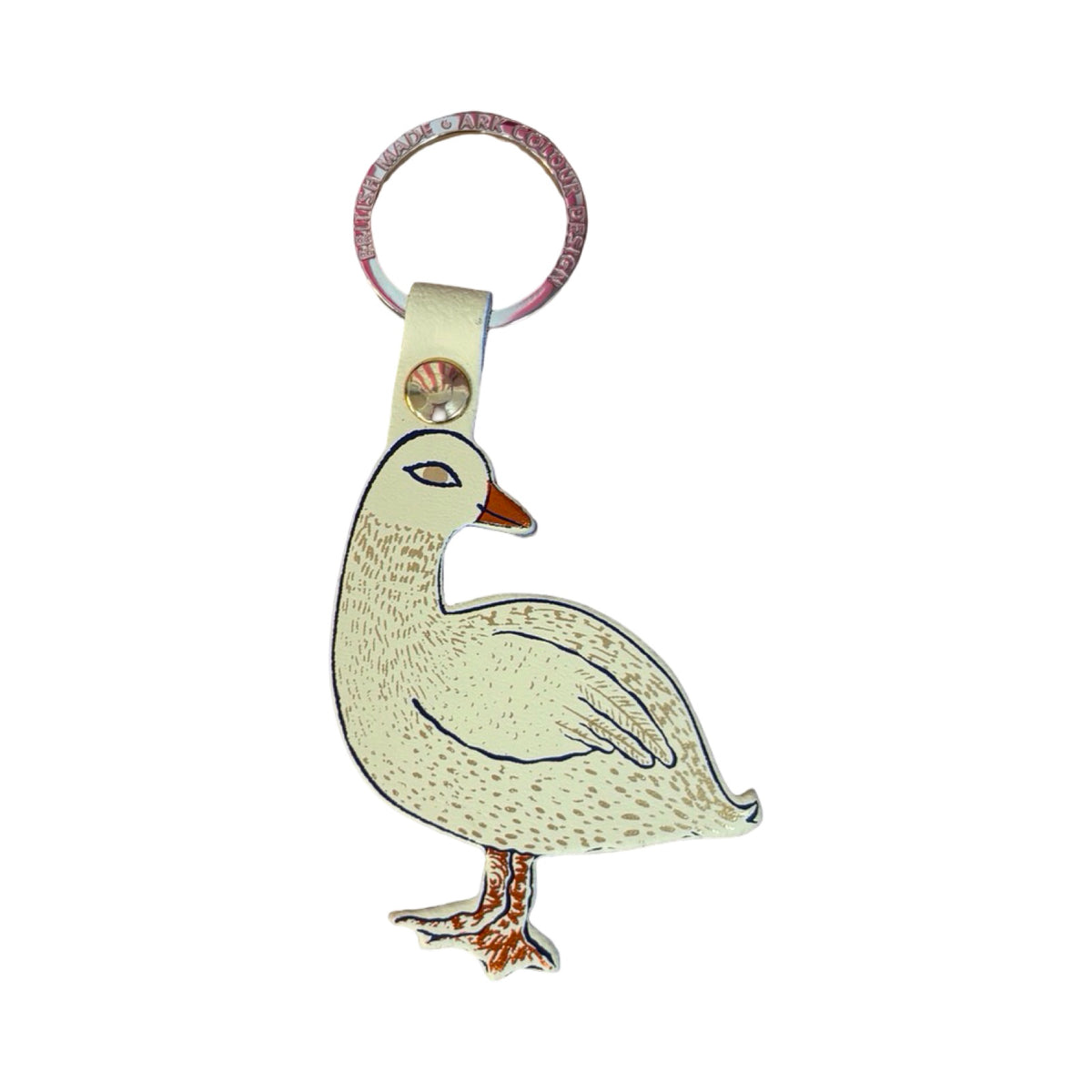 Silly Goose Leather Keyring