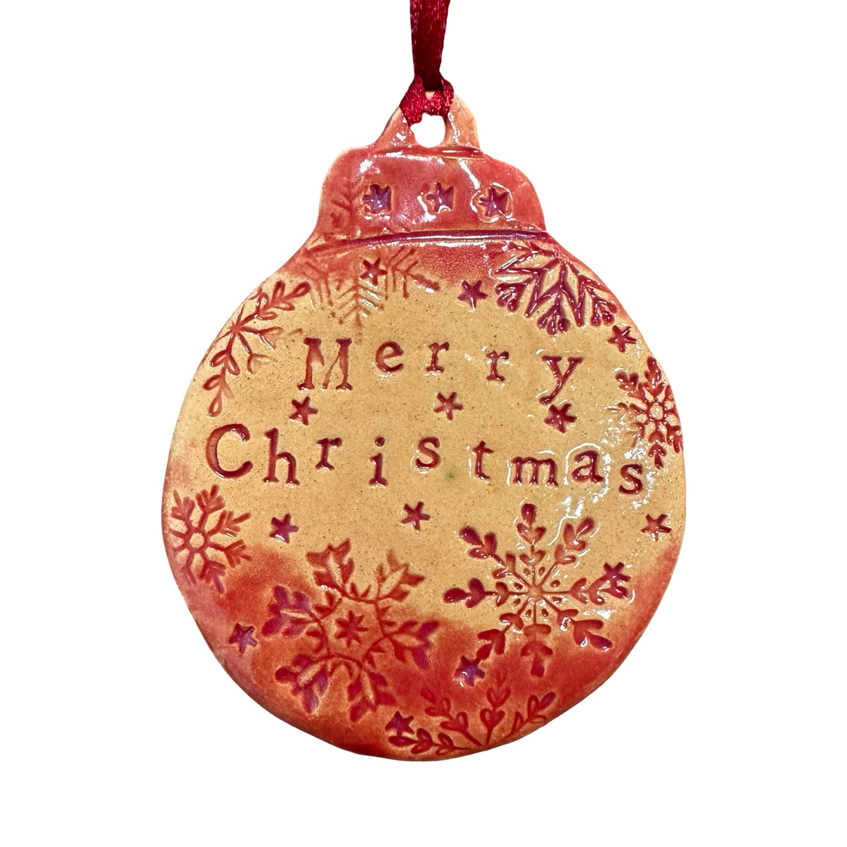 Merry Christmas Bauble Ceramic Decoration
