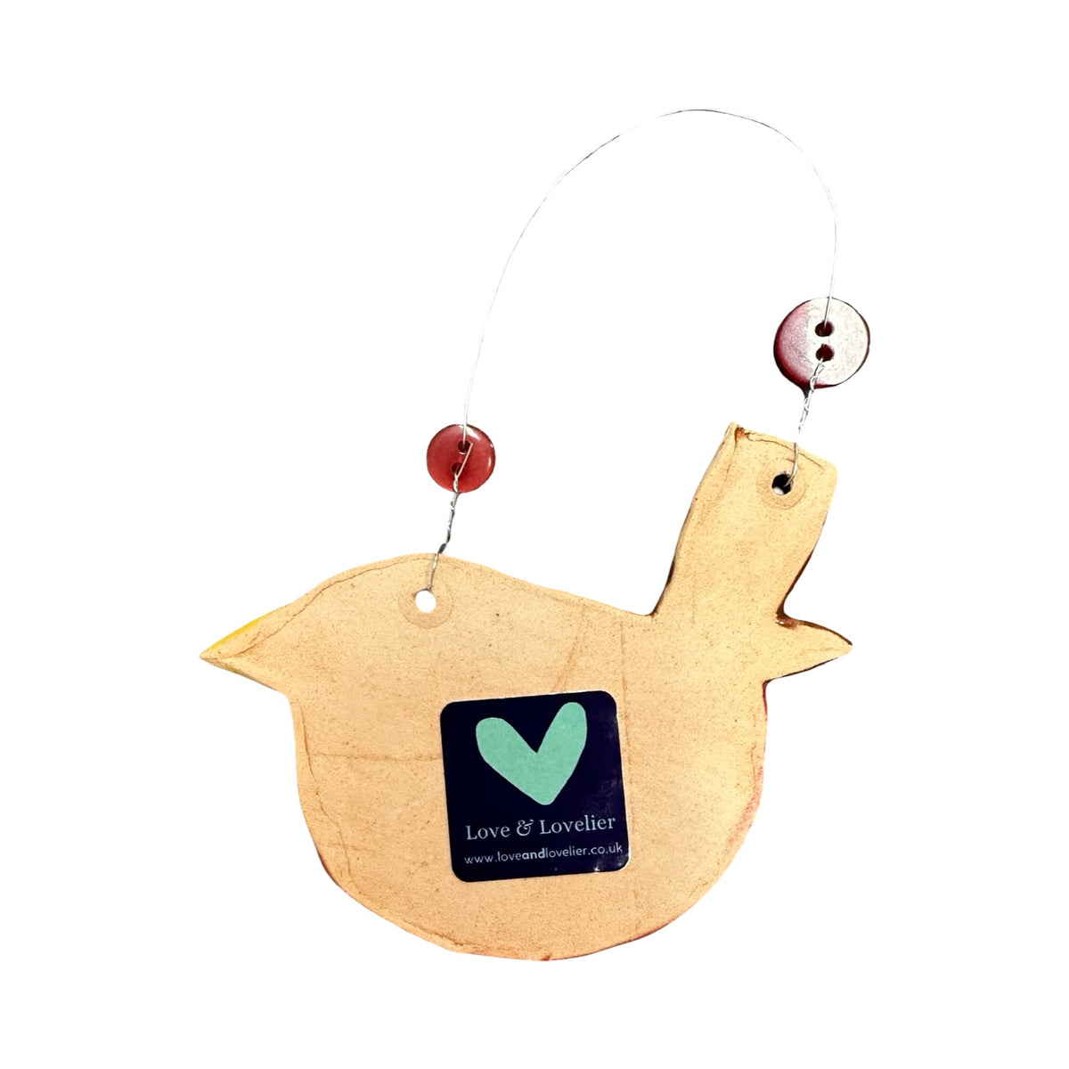 Christmas Love Robin Ceramic Decoration