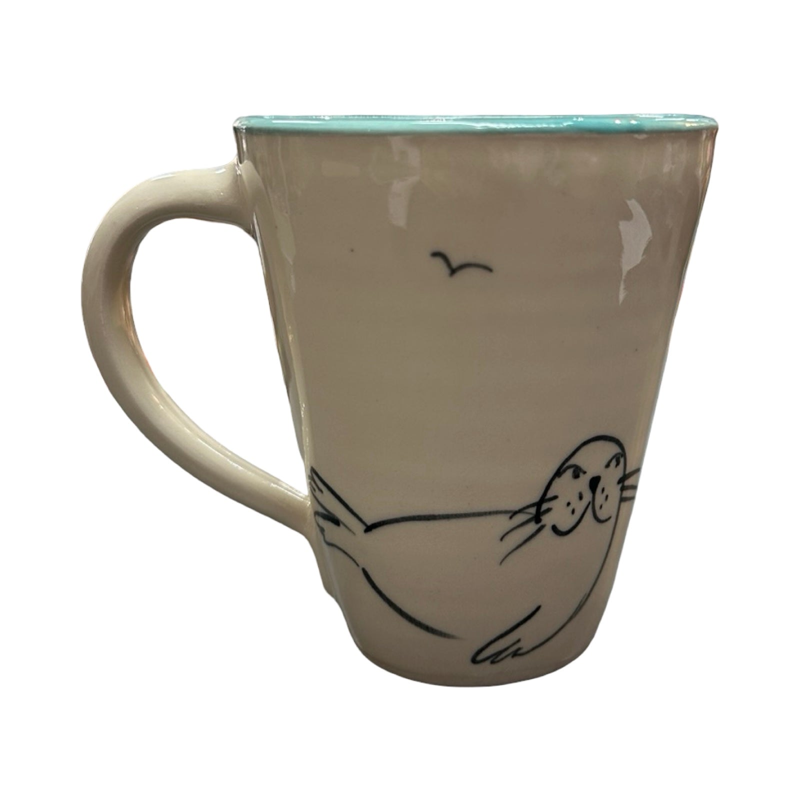 Swimmer Ceramic Mug Purple