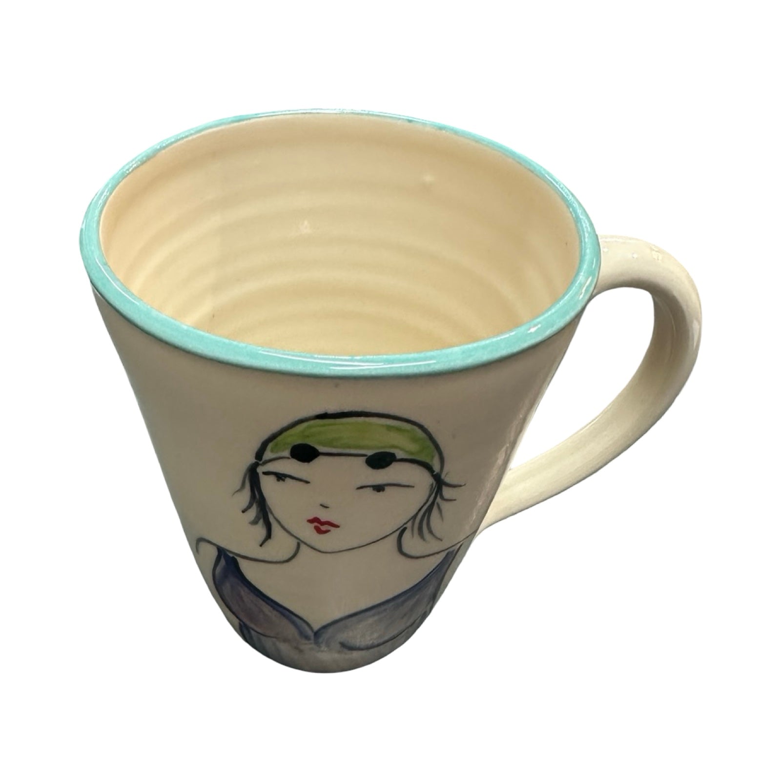 Swimmer Ceramic Mug Purple