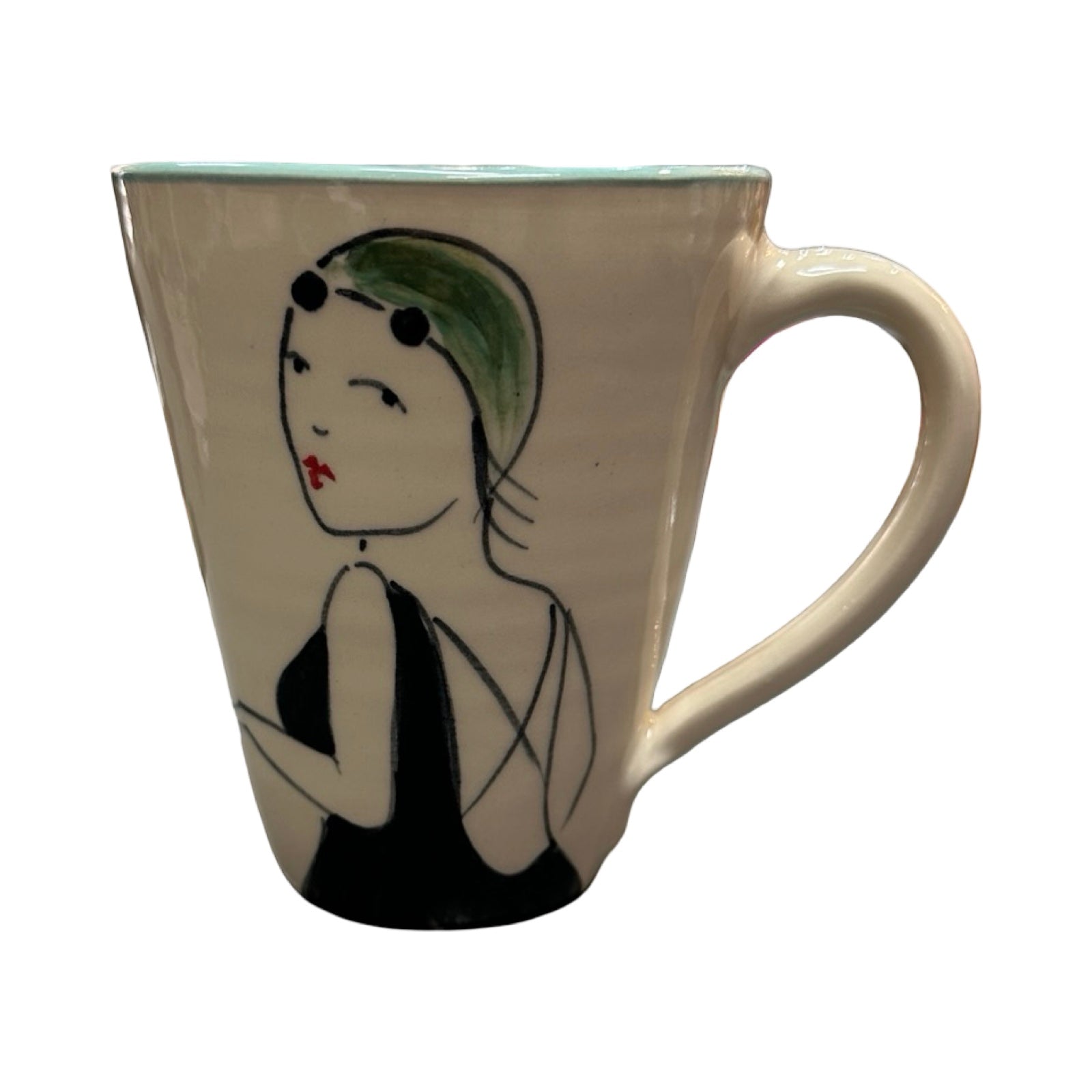 Swimmer Ceramic Mug Black