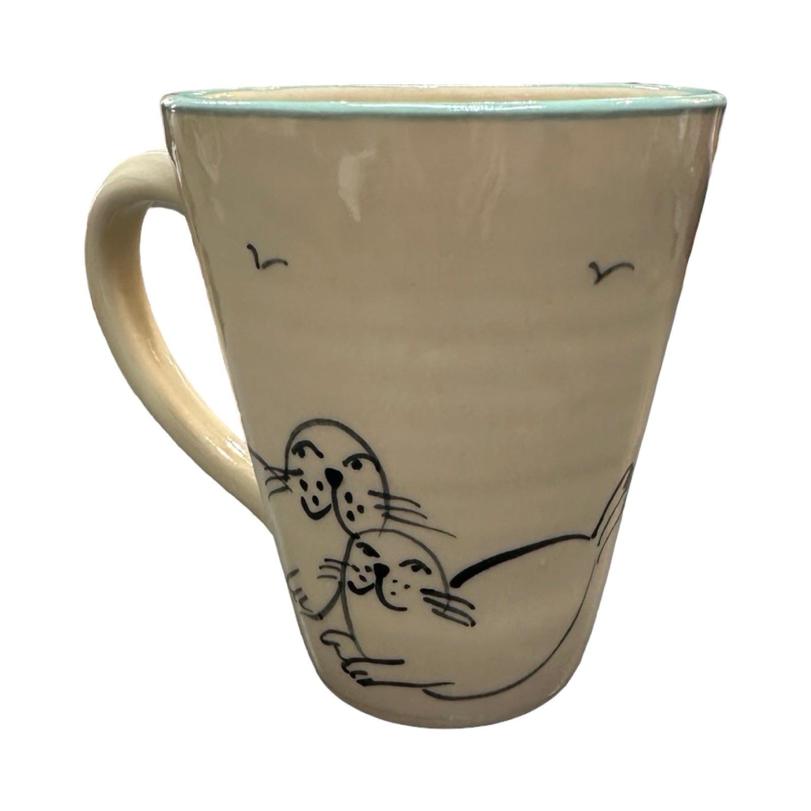 Swimmer Ceramic Mug Black