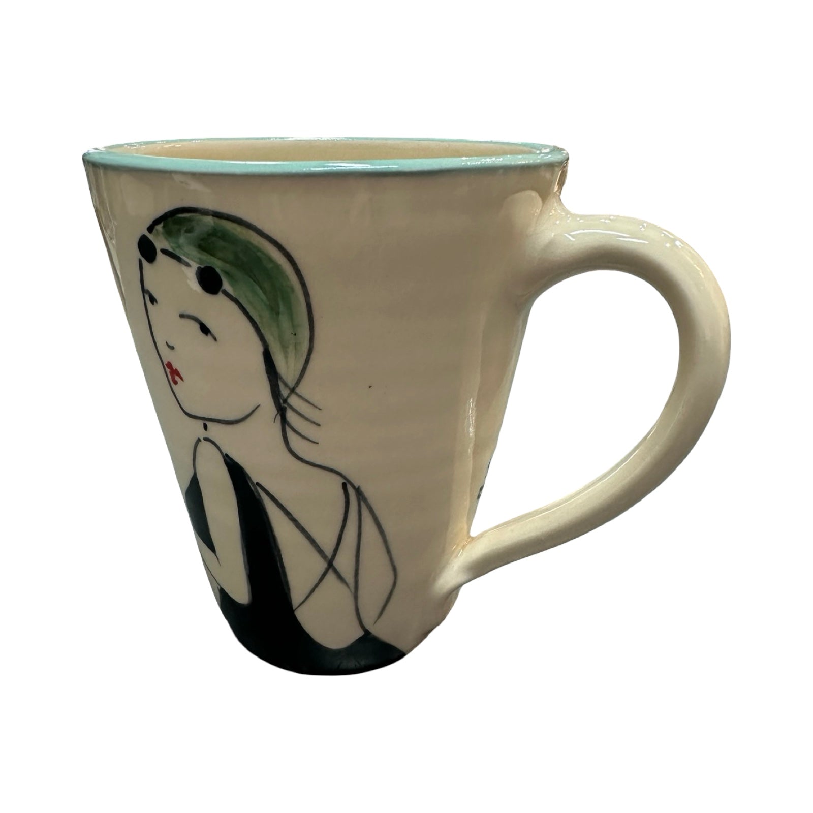 Swimmer Ceramic Mug Black