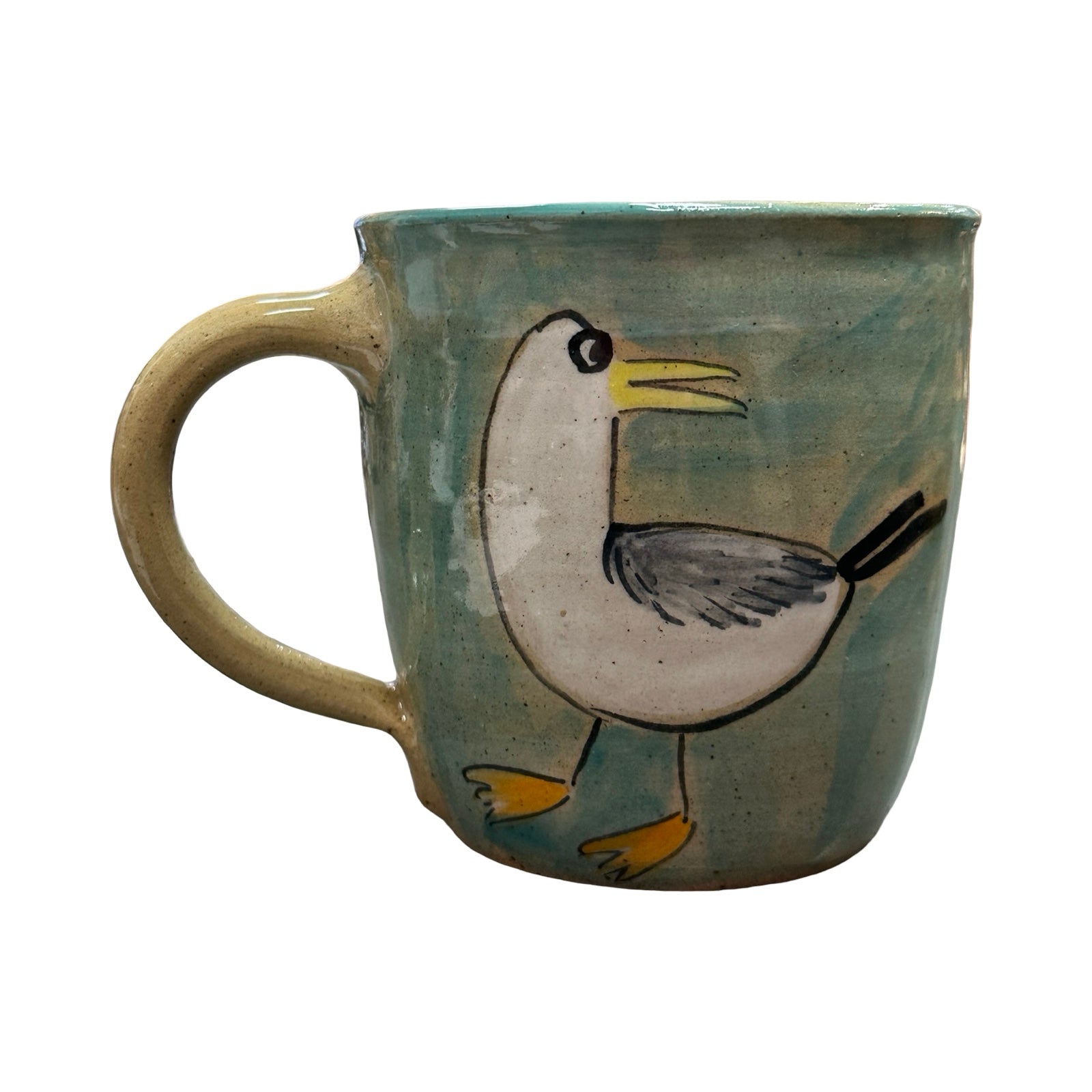 Seaside Ceramic Mug Blue and Green