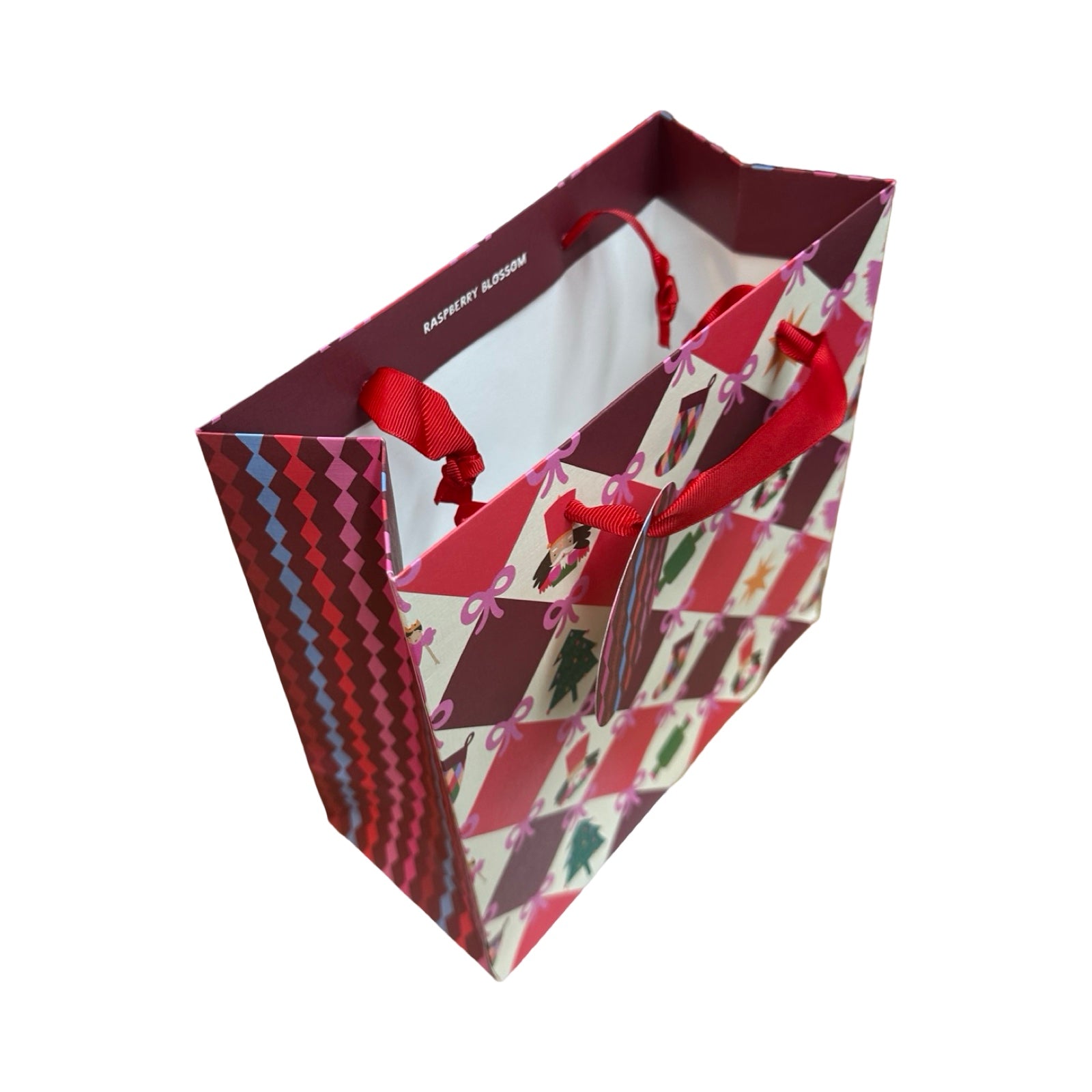 Harlequin Christmas Gift Bag Medium