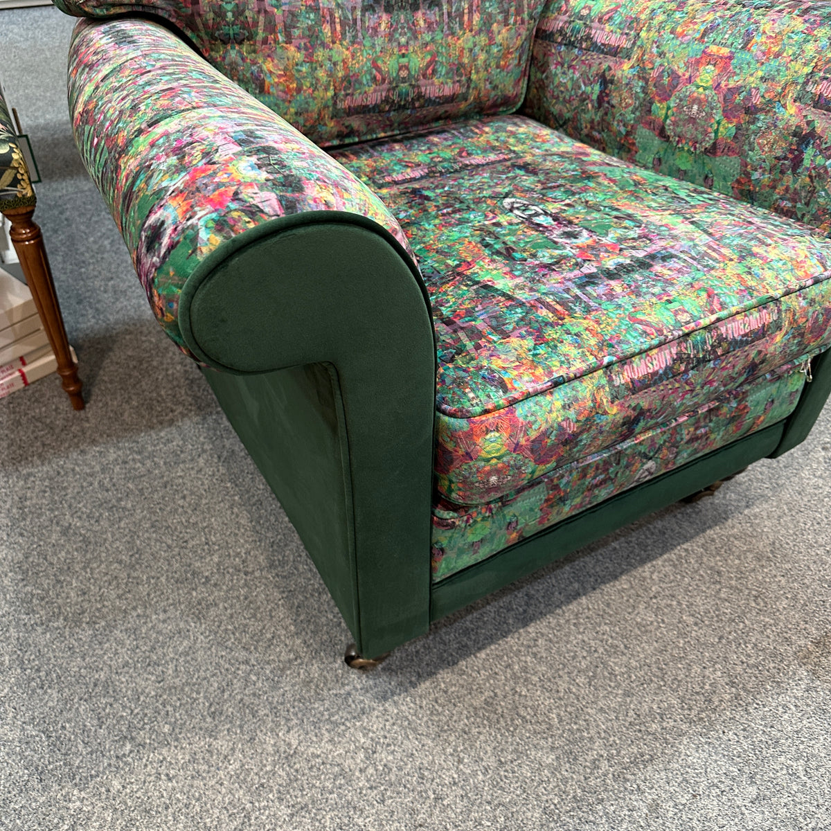 Green Velvet Armchair