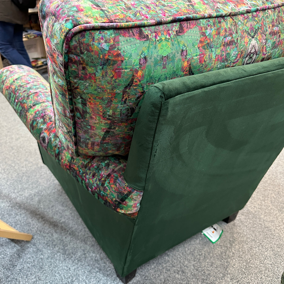 Green Velvet Armchair
