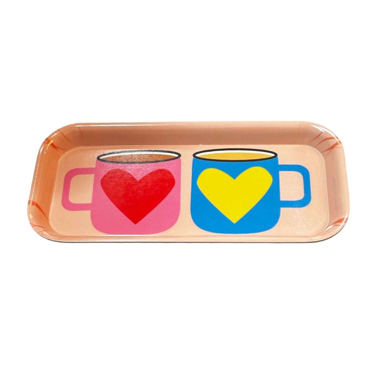 Tea Lovers Melamine Tray Pink