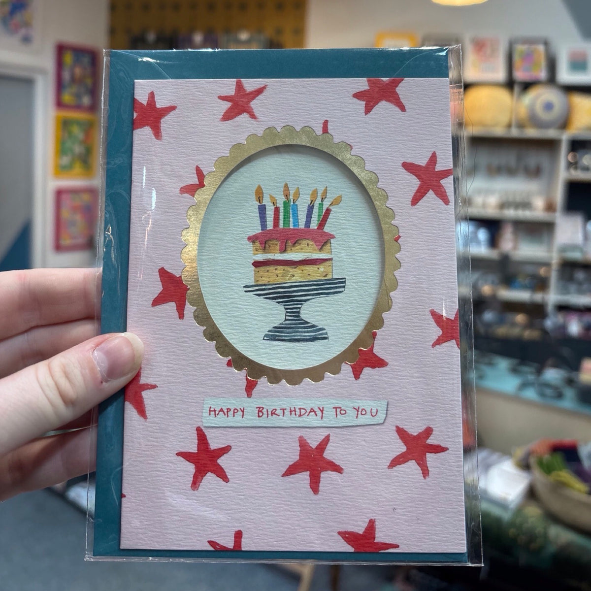Birthday Cake Collage Card