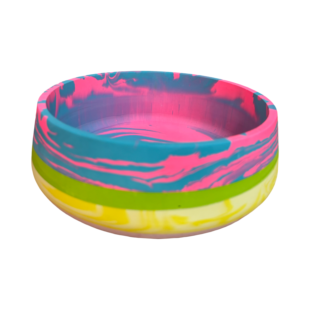Blue and Pink Fusion Bowl