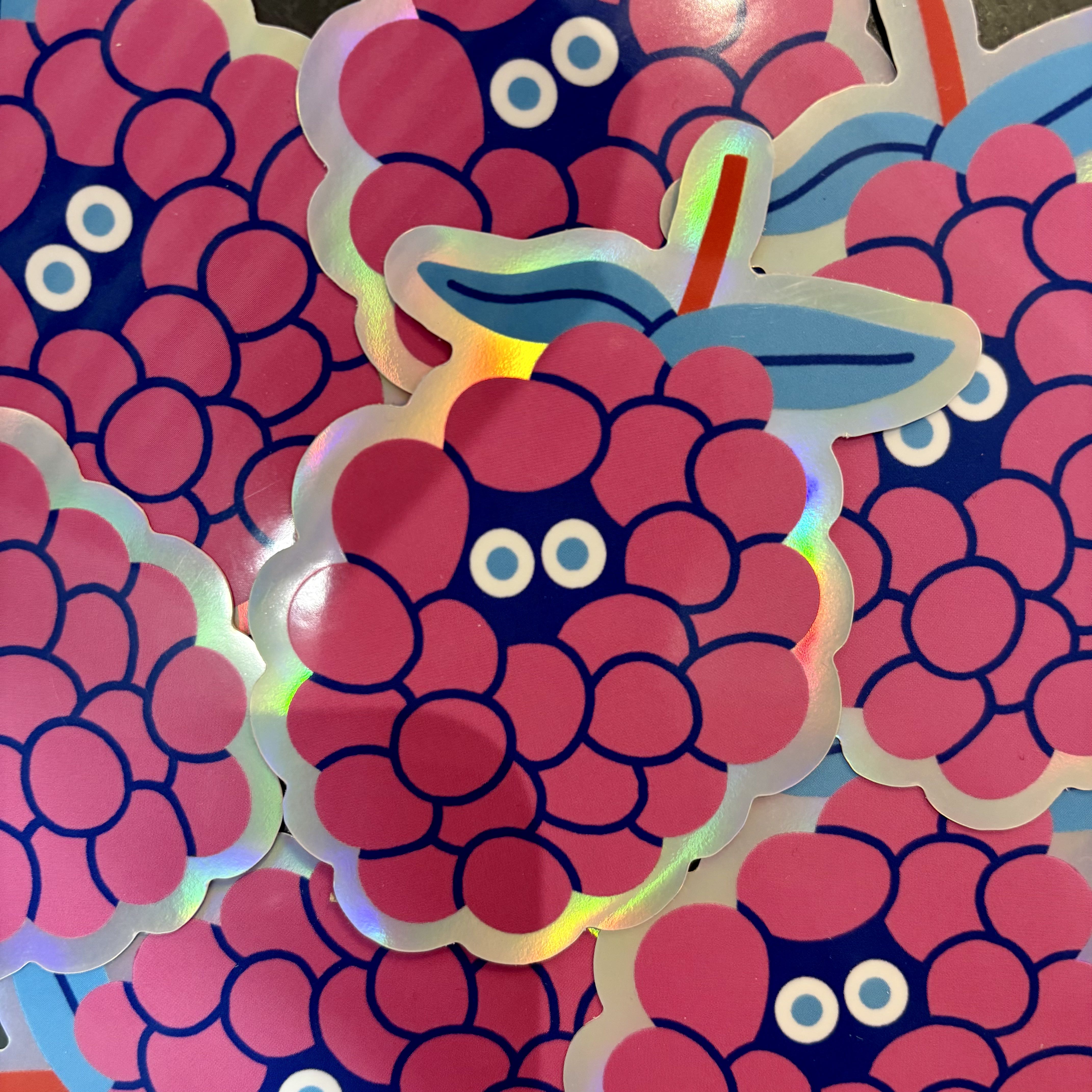 Berry Holographic Sticker