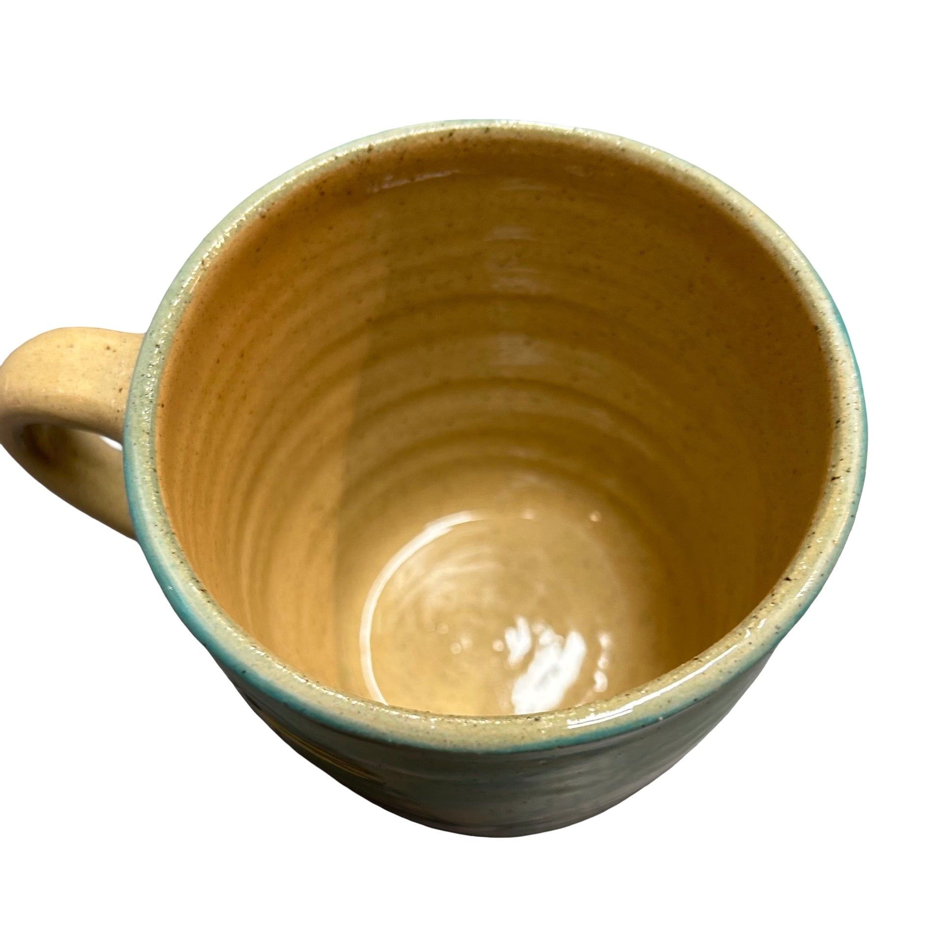 Seaside Ceramic Mug Blue and Green