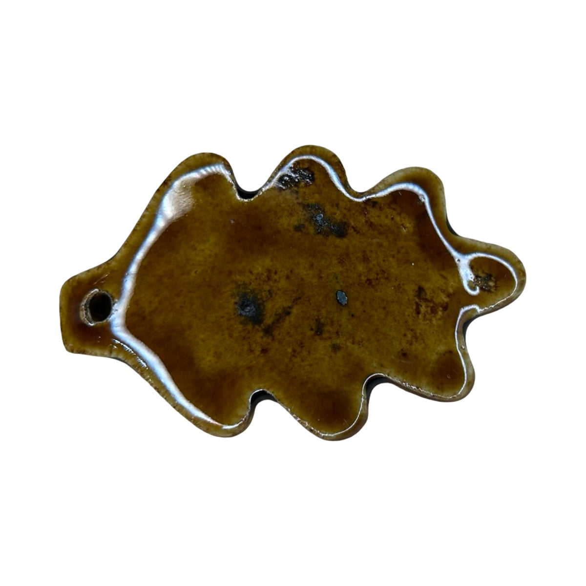 Oak Leaf Ceramic Incense Holder
