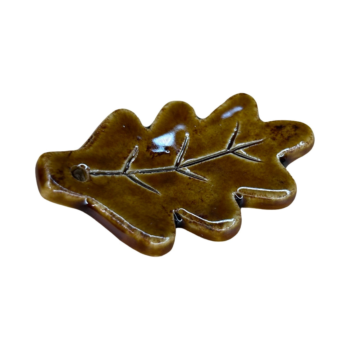 Oak Leaf Ceramic Incense Holder