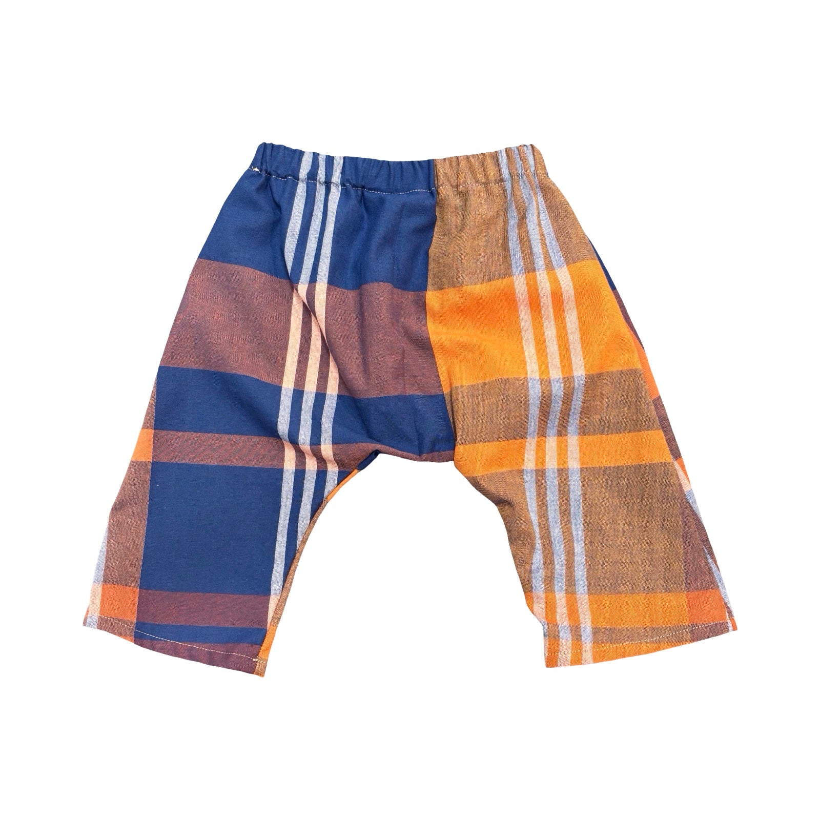 Orange and Blue Check Trousers