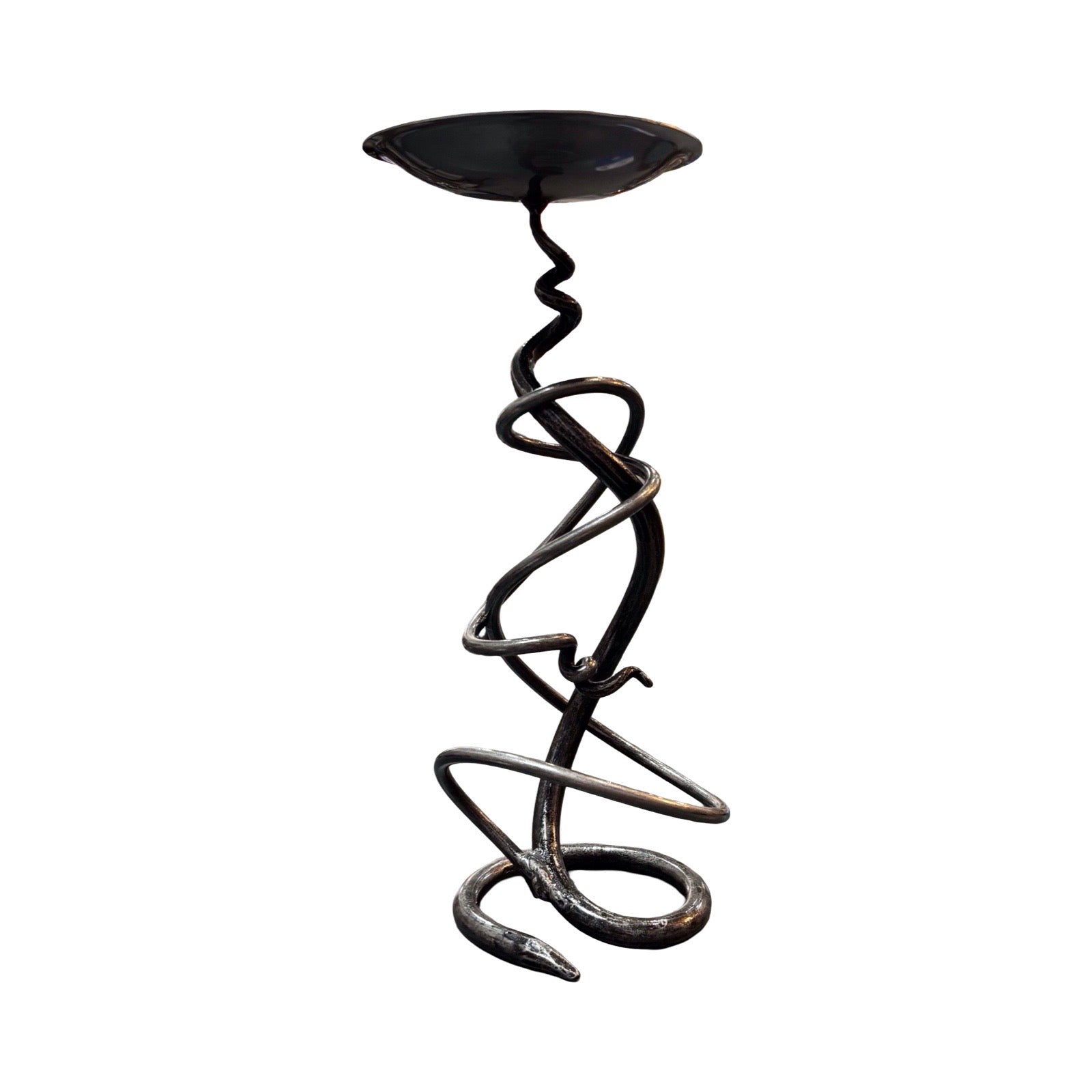 Single Tangle Steel Candlestick