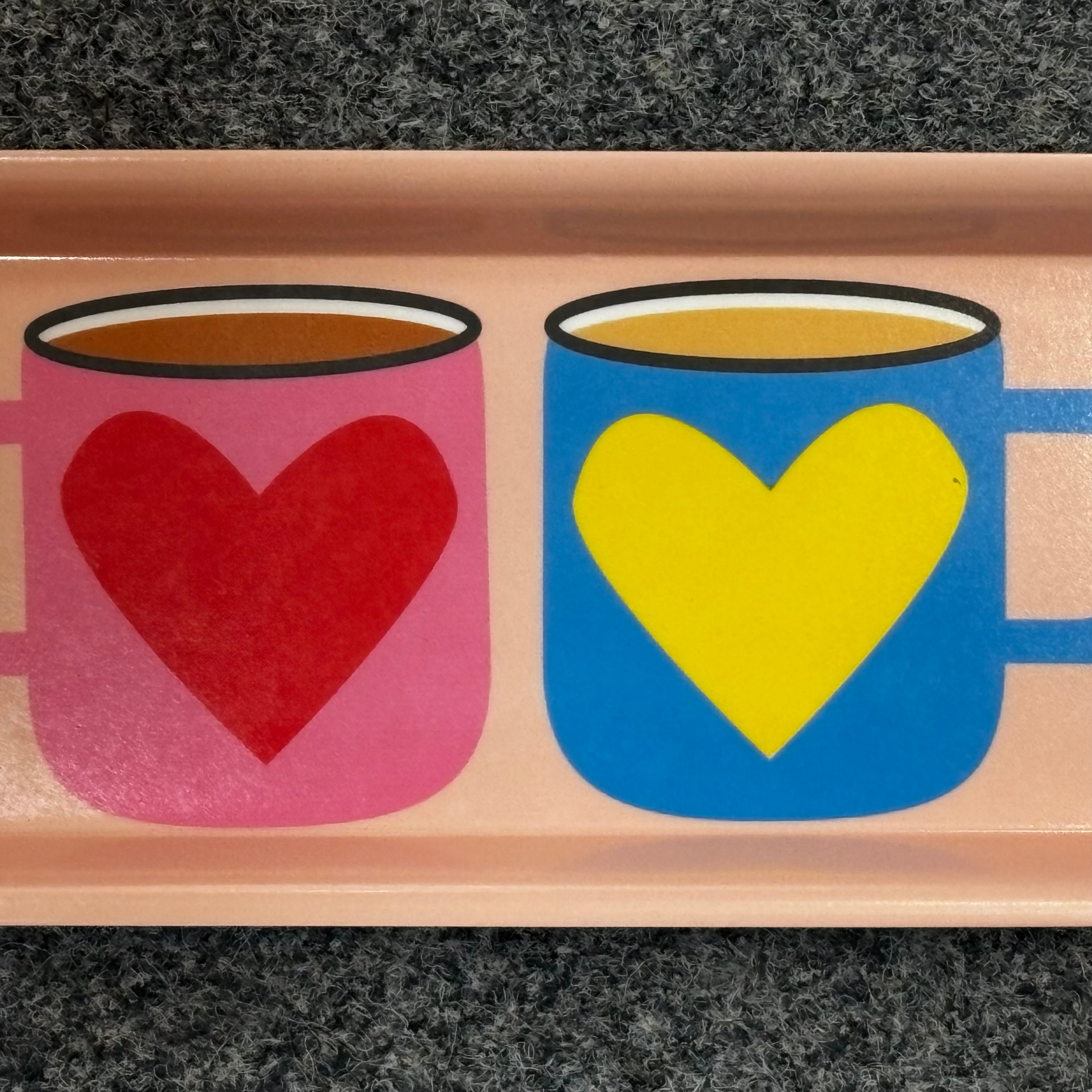 Tea Lovers Melamine Tray Pink