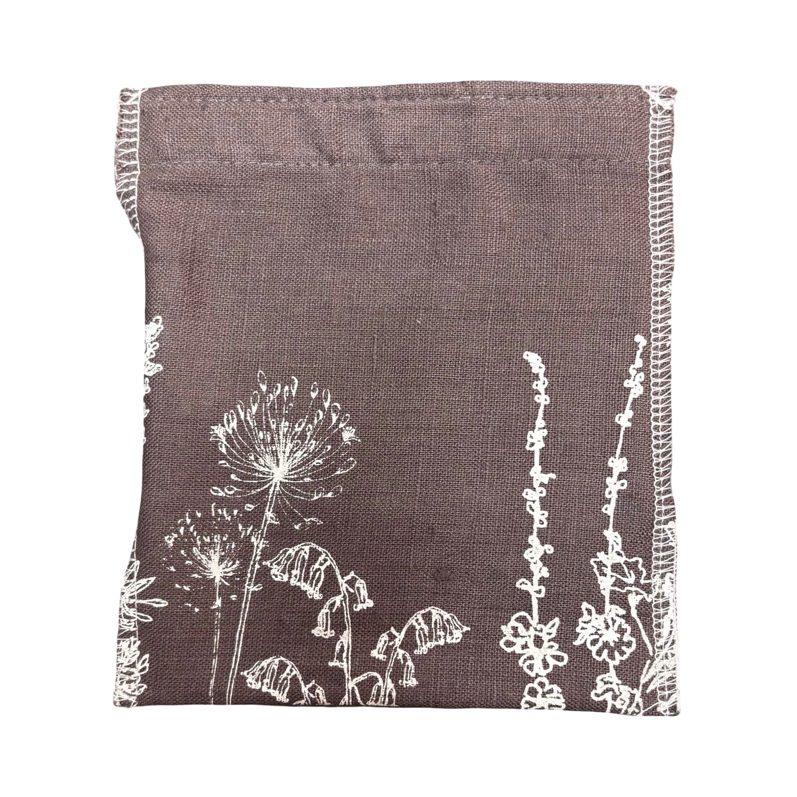 Grey Linen Reusable Snack Bag