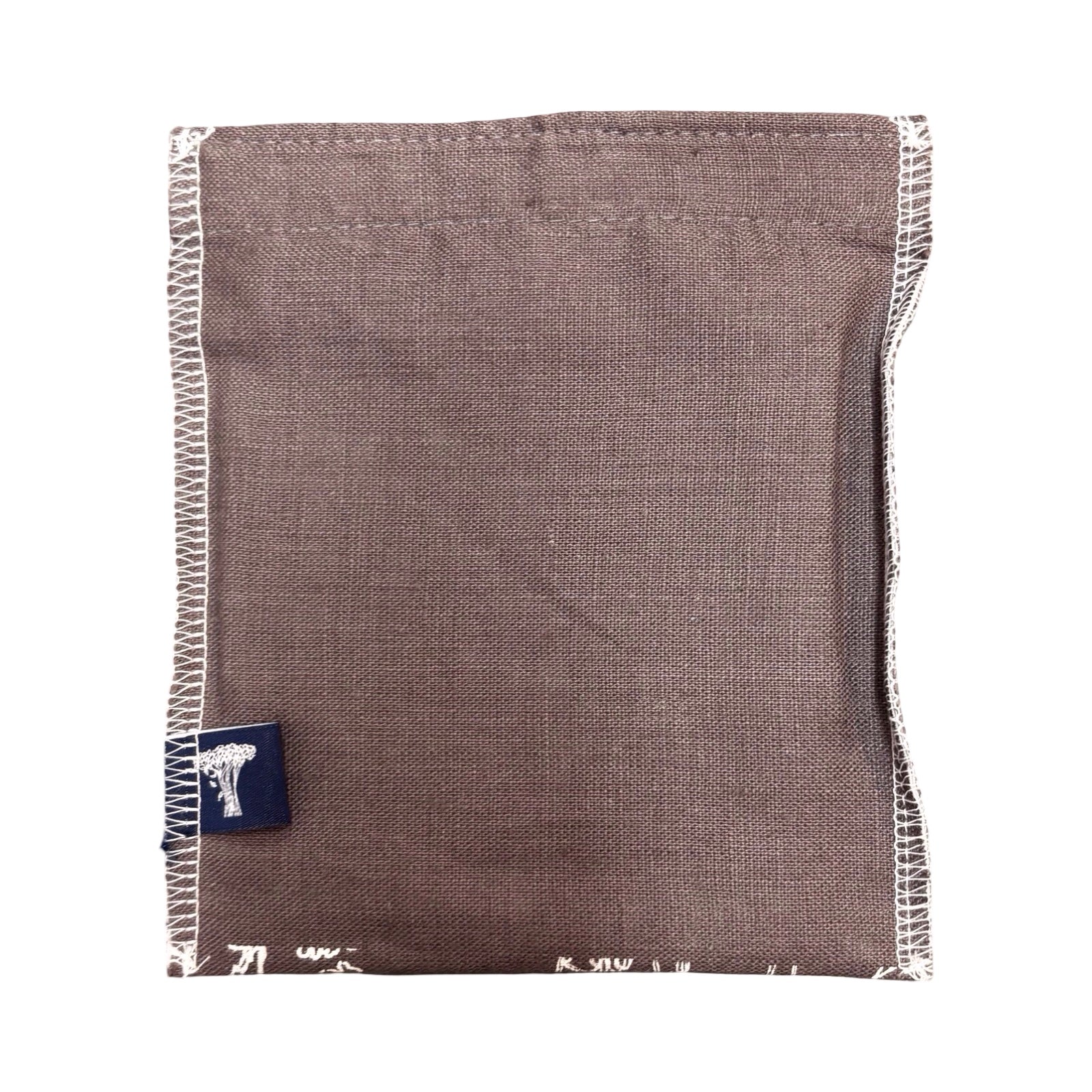 Grey Linen Reusable Snack Bag