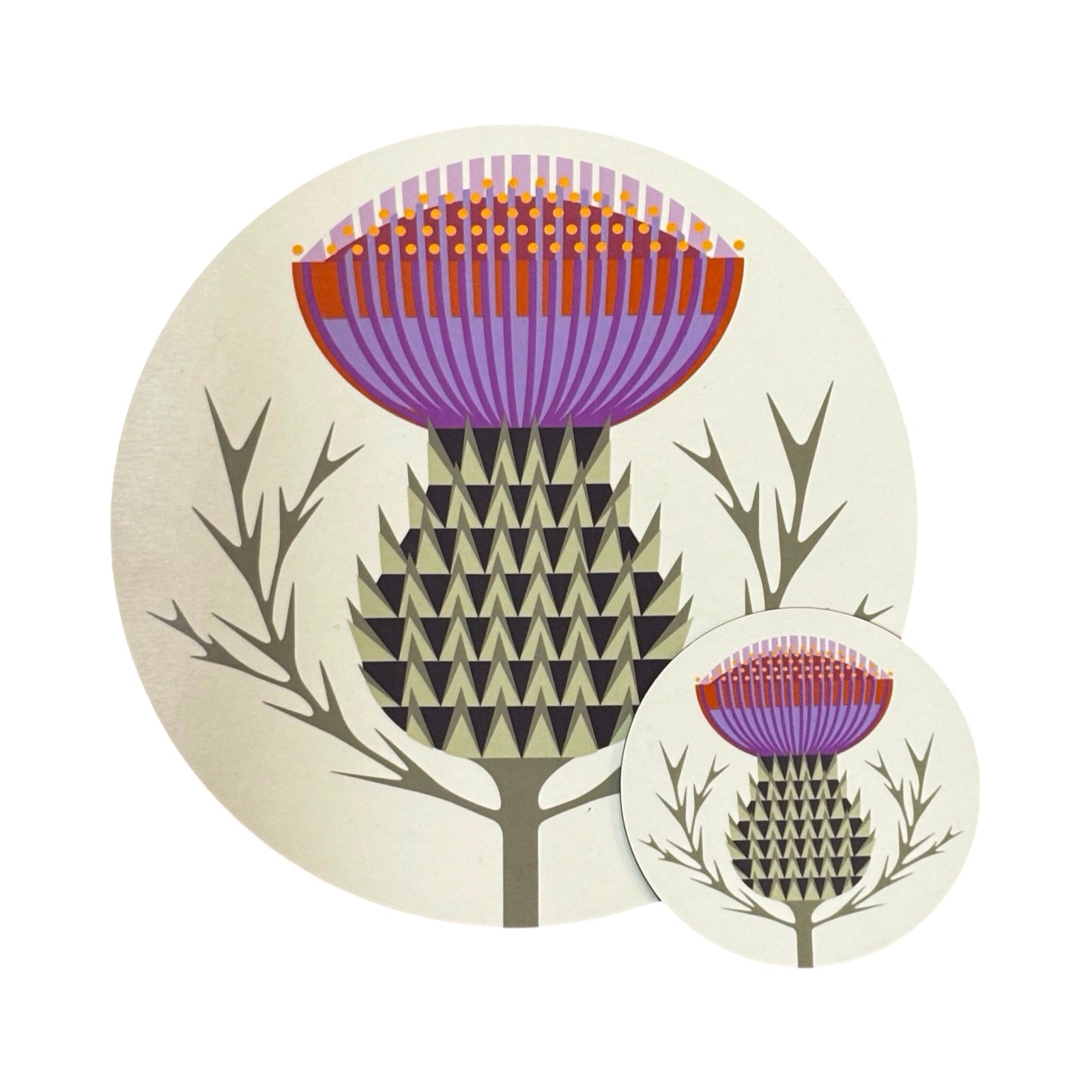 Thistle Round Coaster