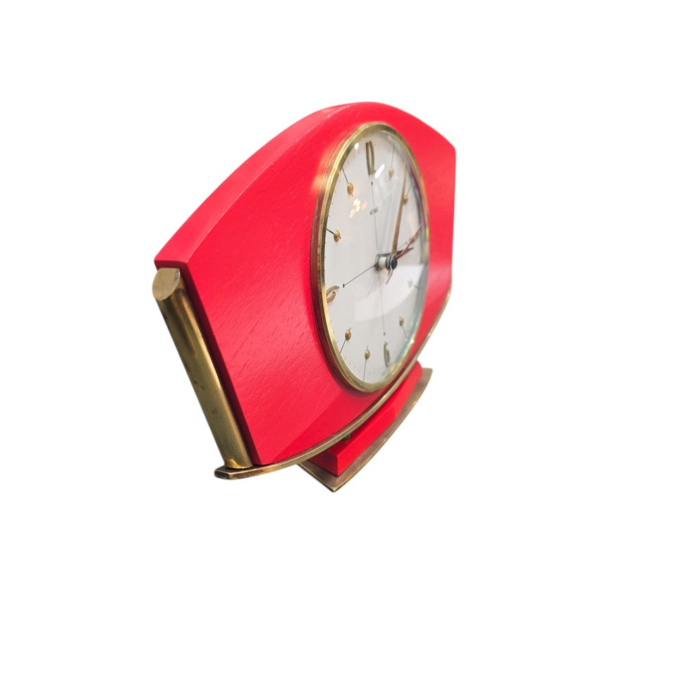 Metamec Clock Upcycled Red Shades