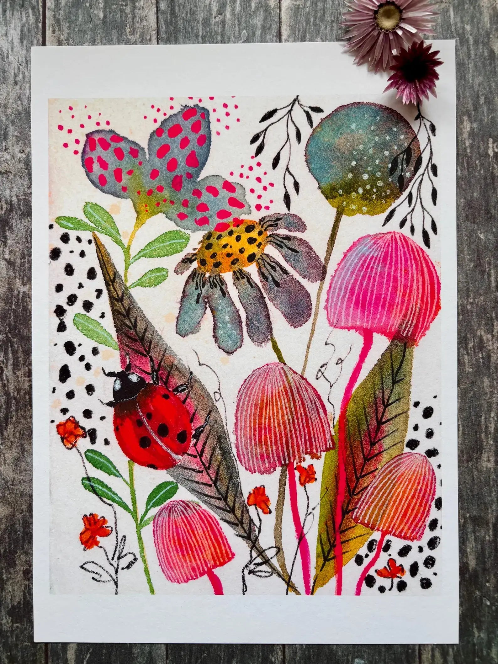 Ladybird Watercolour Print