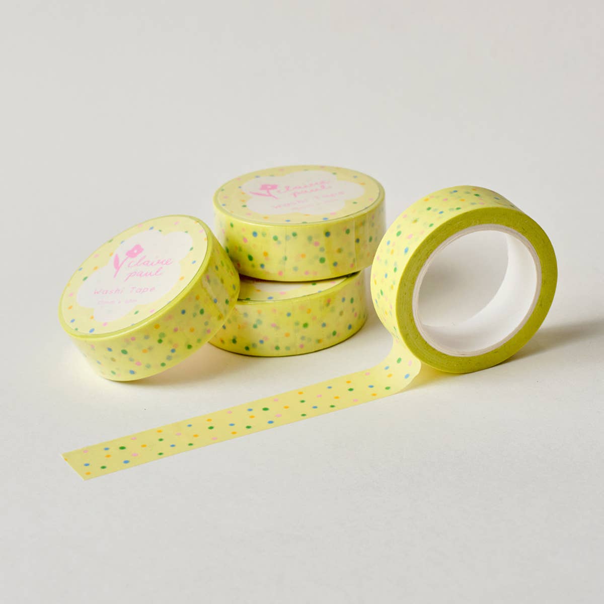 Yellow Funfetti Washi Tape