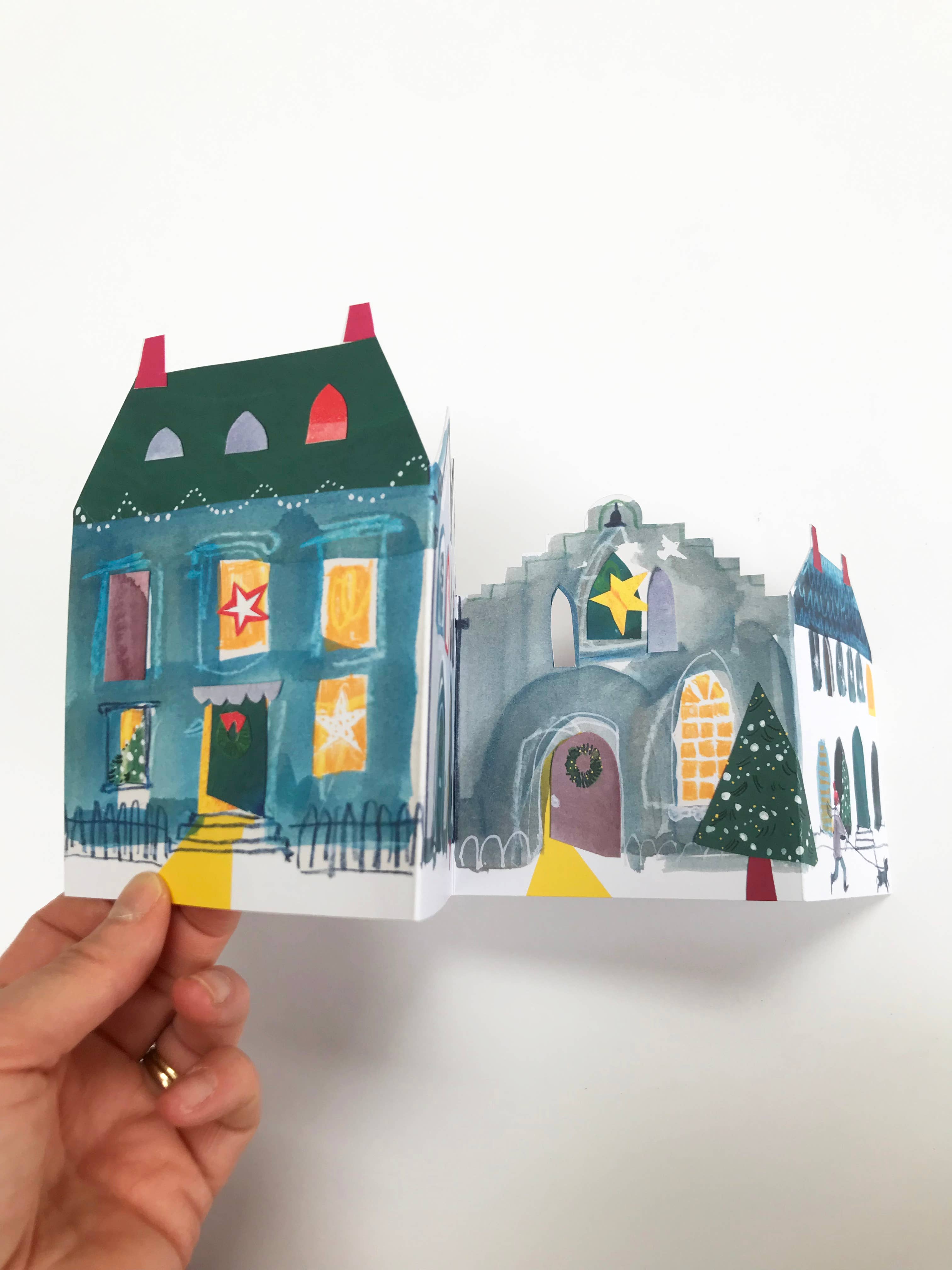 Festive Street Concertina Card