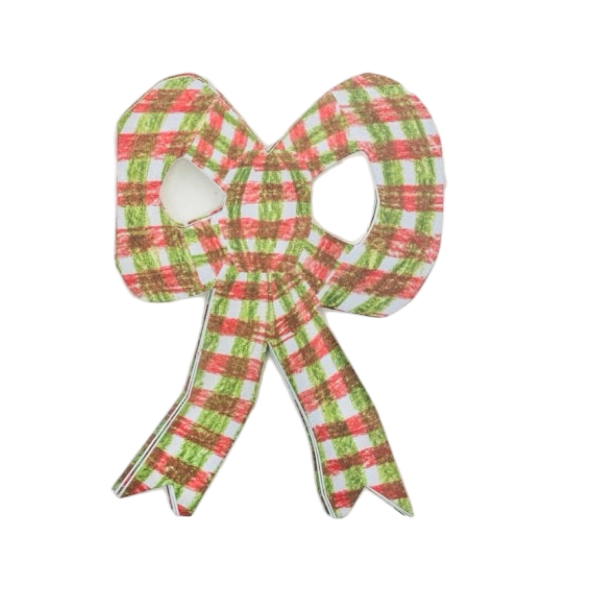 Pink Chequer Bow Concertina Card