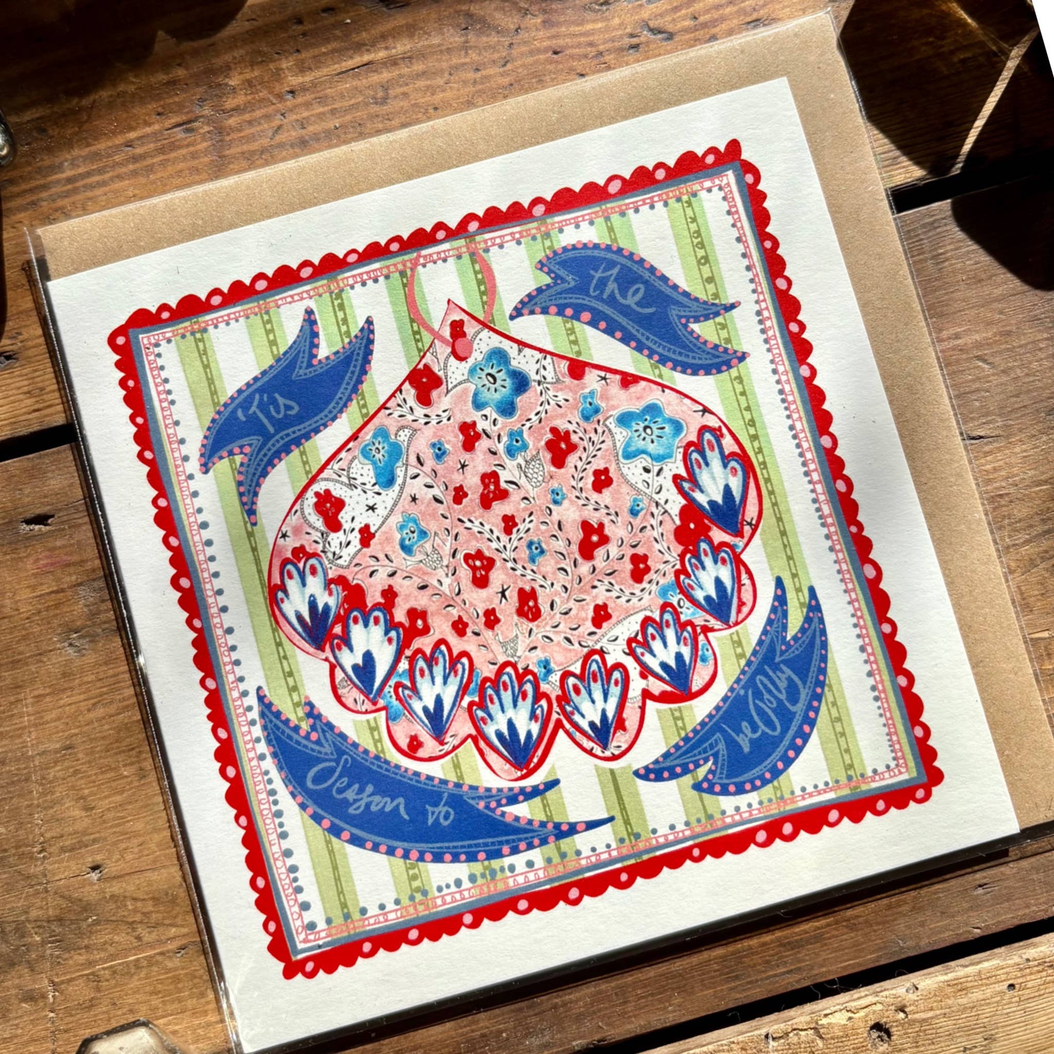 Red Bauble Christmas Card   