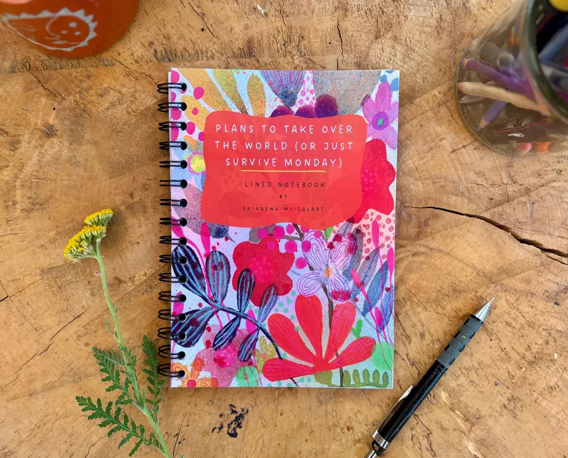 Plans for Mondays Wire Bound Notebook
