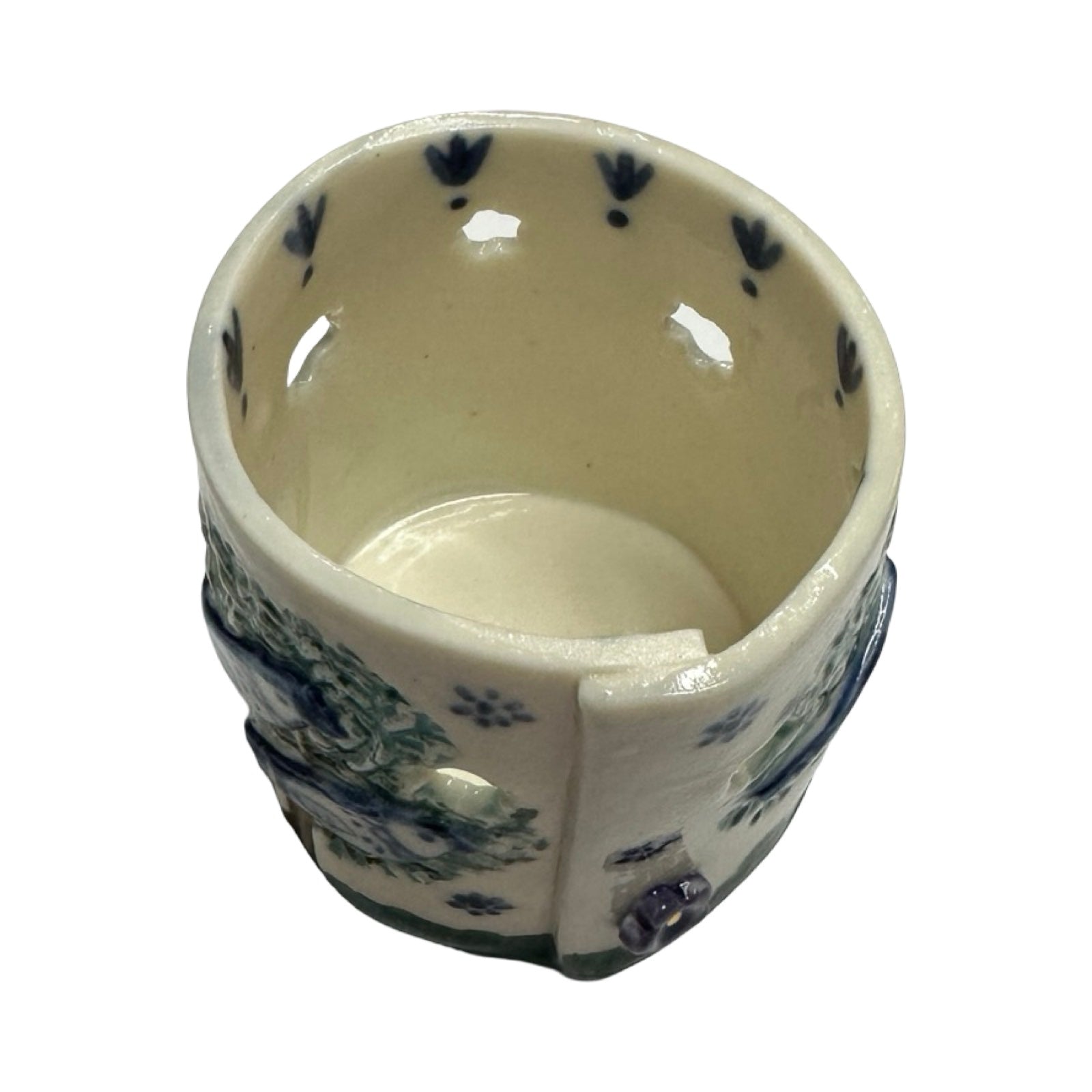 Birds Porcelain Tea Light Holder