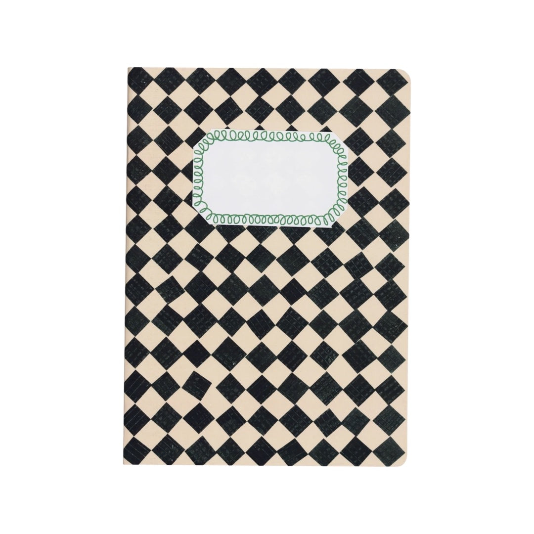 Black Checked Notebook