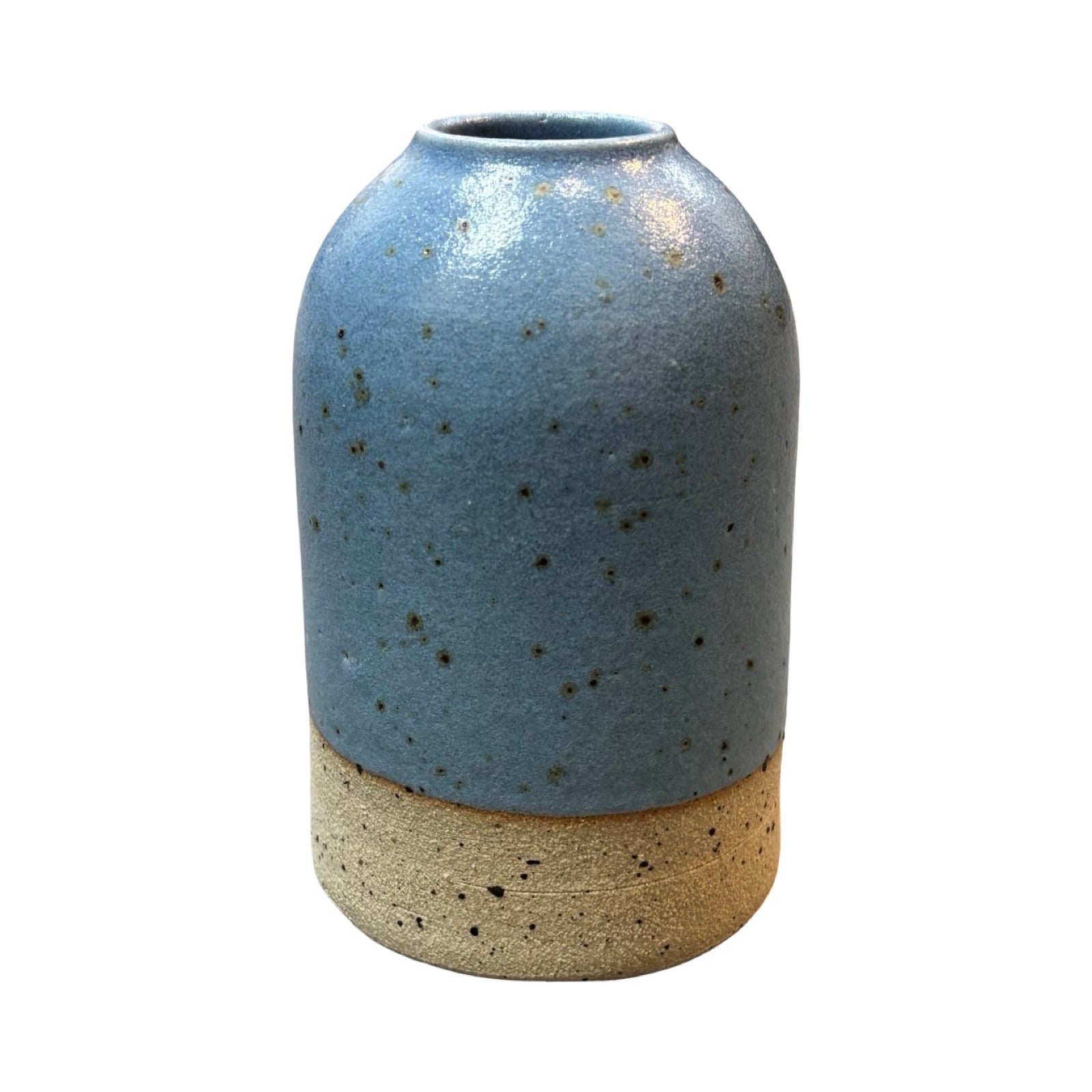 Blue and stone coloured vase.