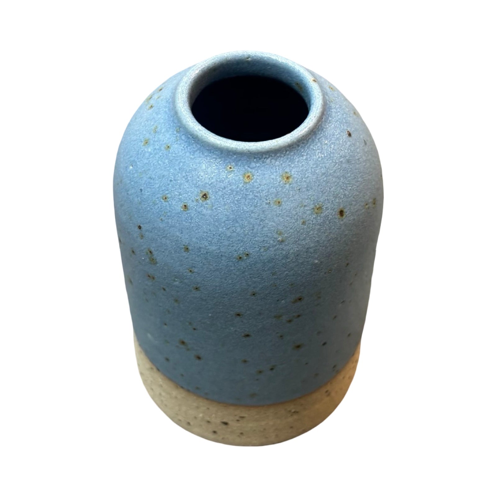 Blue and stone coloured vase.