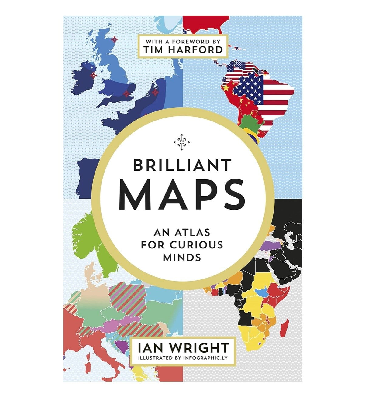 The front cover of a brilliant maps book