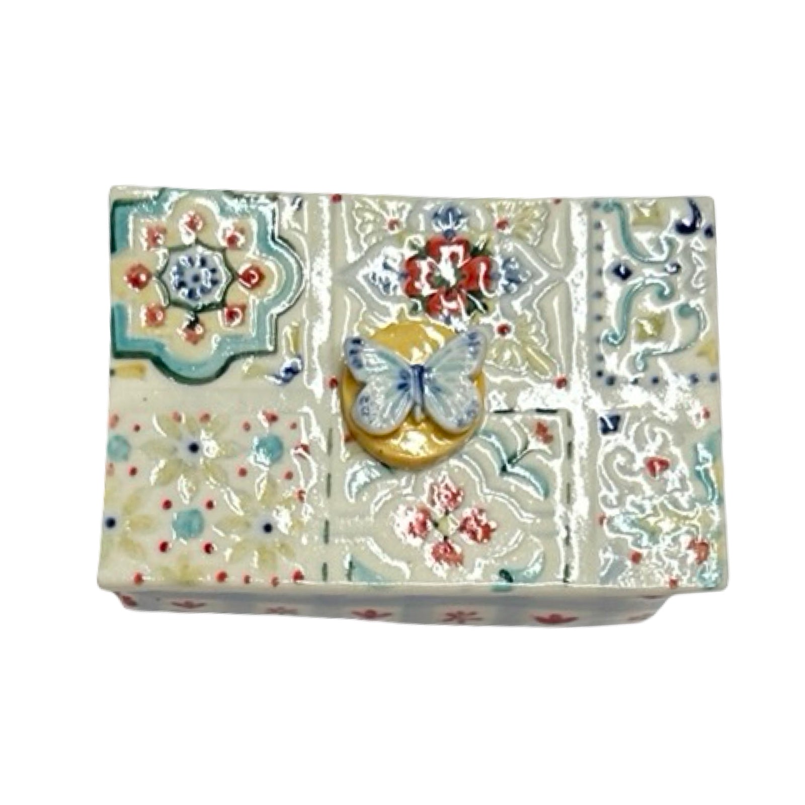 Butterfly Porcelain Trinket Box