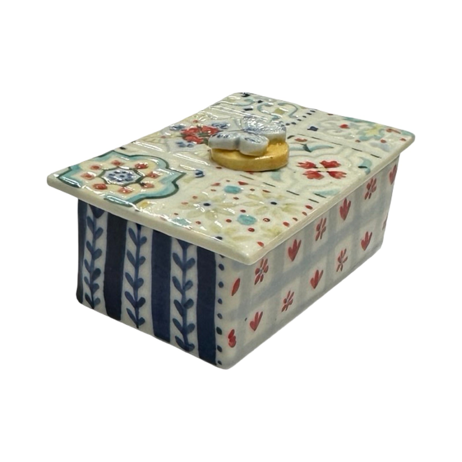 Butterfly Porcelain Trinket Box