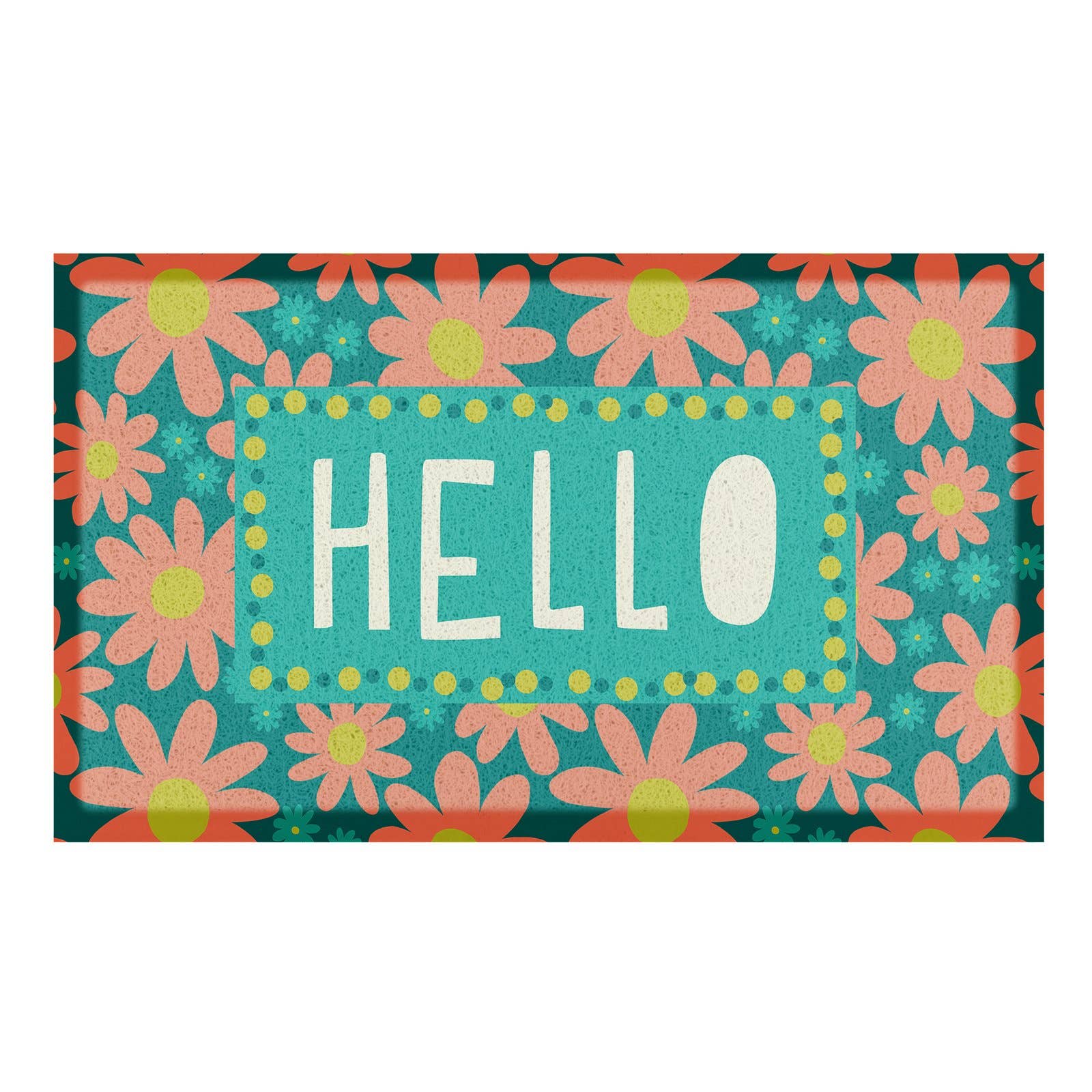 Hello Flowers Doormat