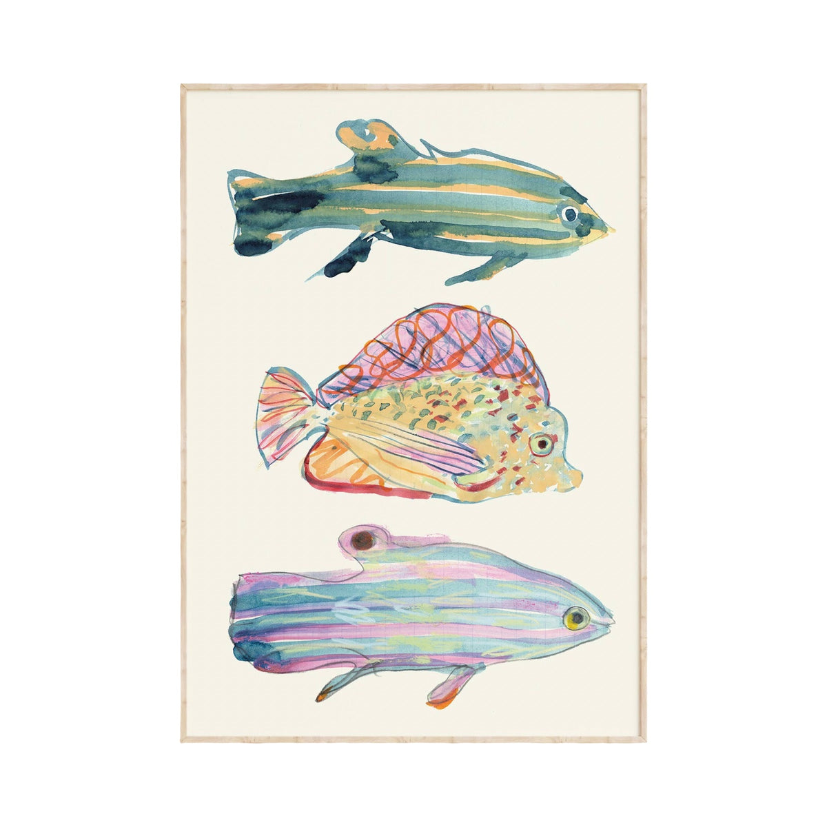 Multicolour Fish Print