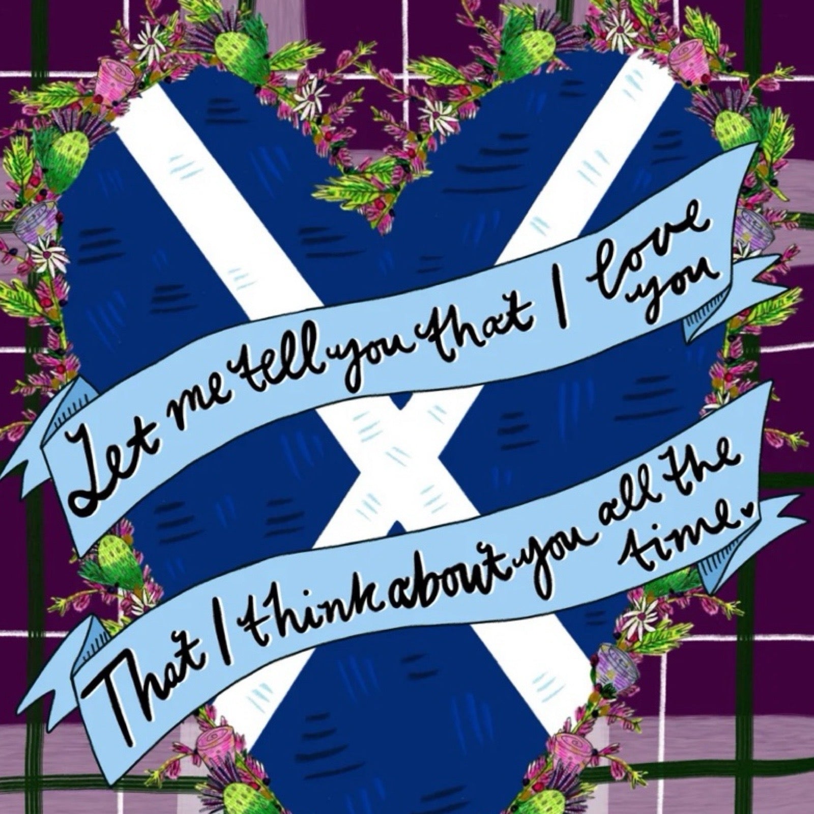 Scottish card close up.