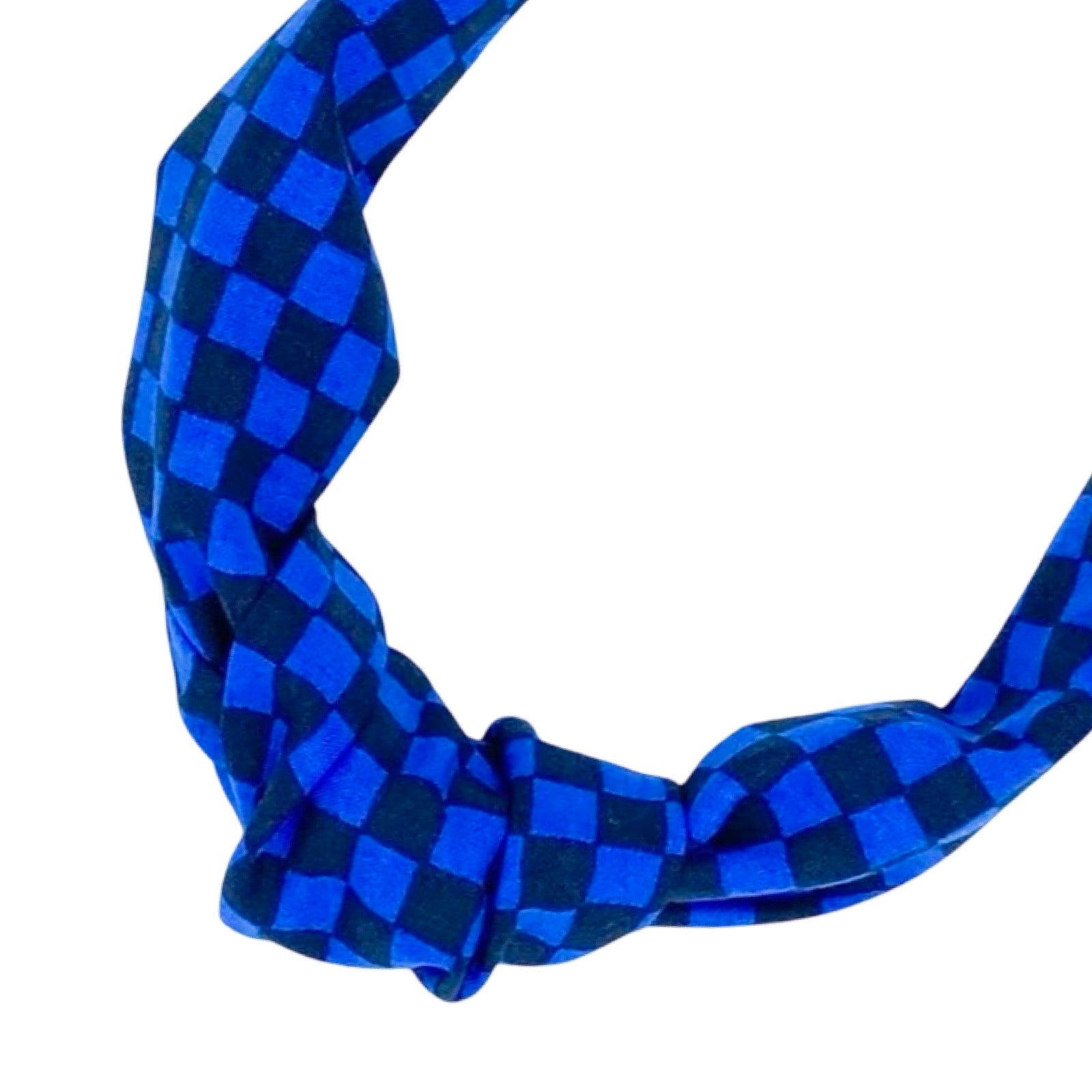 Handmade checked top knot Alice bands made from 100% cotton fabrics. 