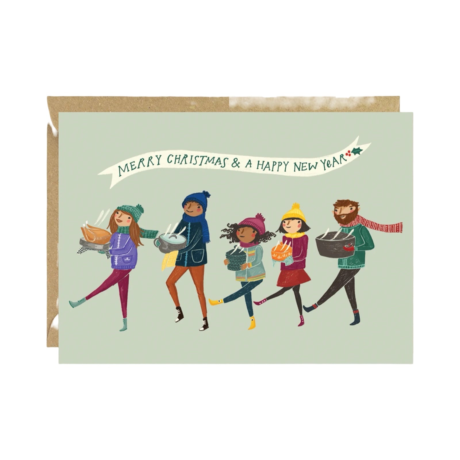 Christmas Dinner Walk Card