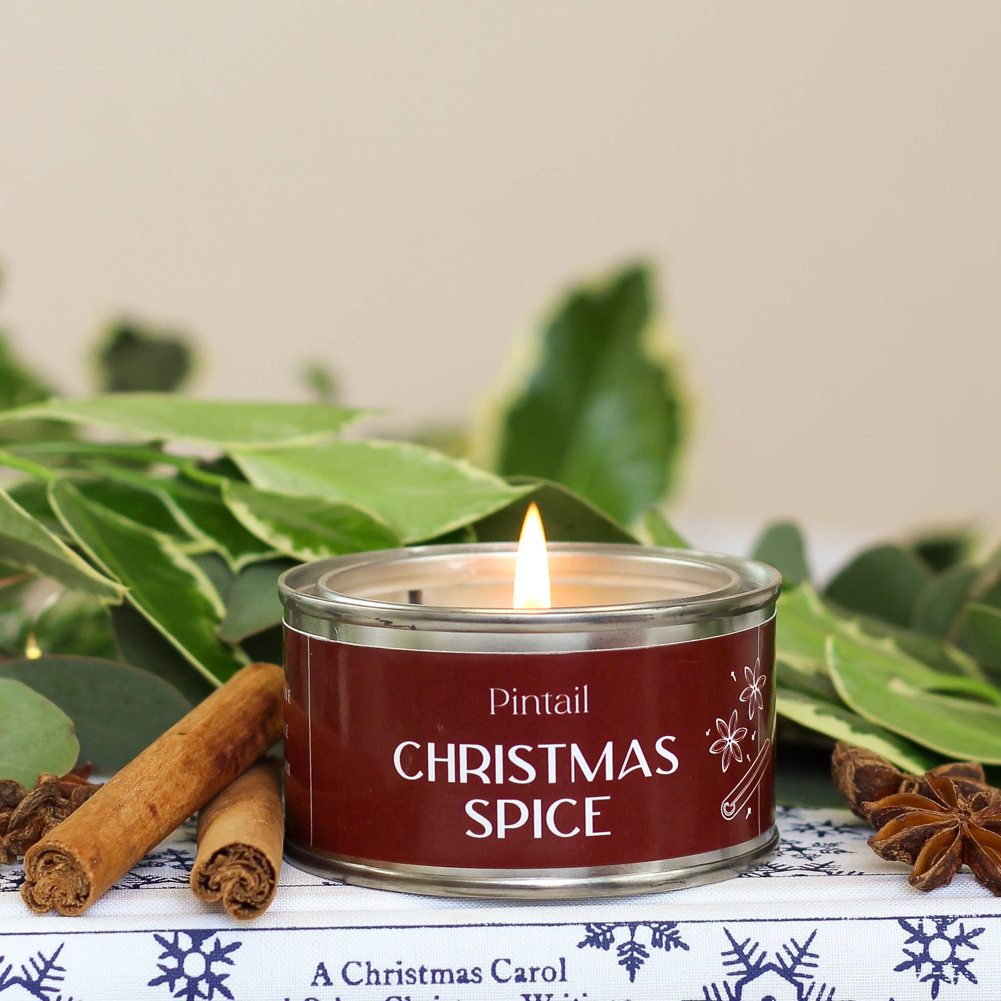 This Christmas spice scented candle has a heart of cinnamon and spices with a burst of citrus and clove, think warmed mince pies and rich mulled wine wafting through a cosy festive home.