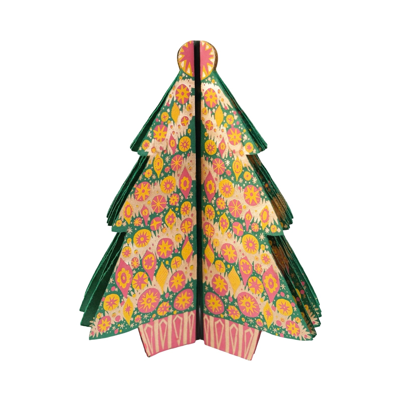 These gorgeous honeycomb Christmas trees are made from recycled cotton paper.