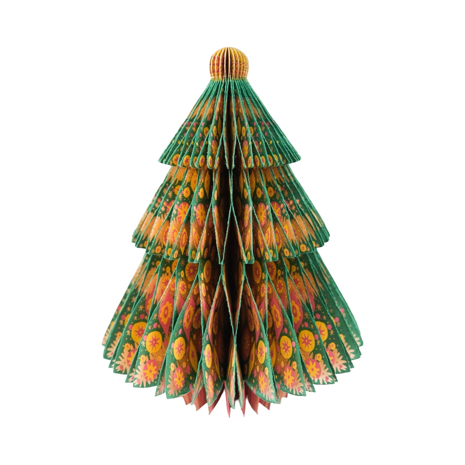 These gorgeous honeycomb Christmas trees are made from recycled cotton paper.