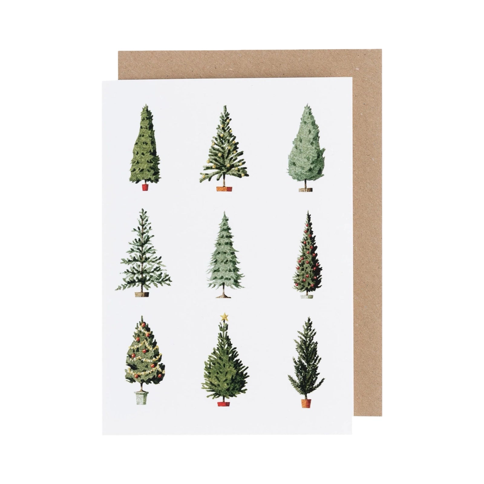 Christmas Trees Card Pack