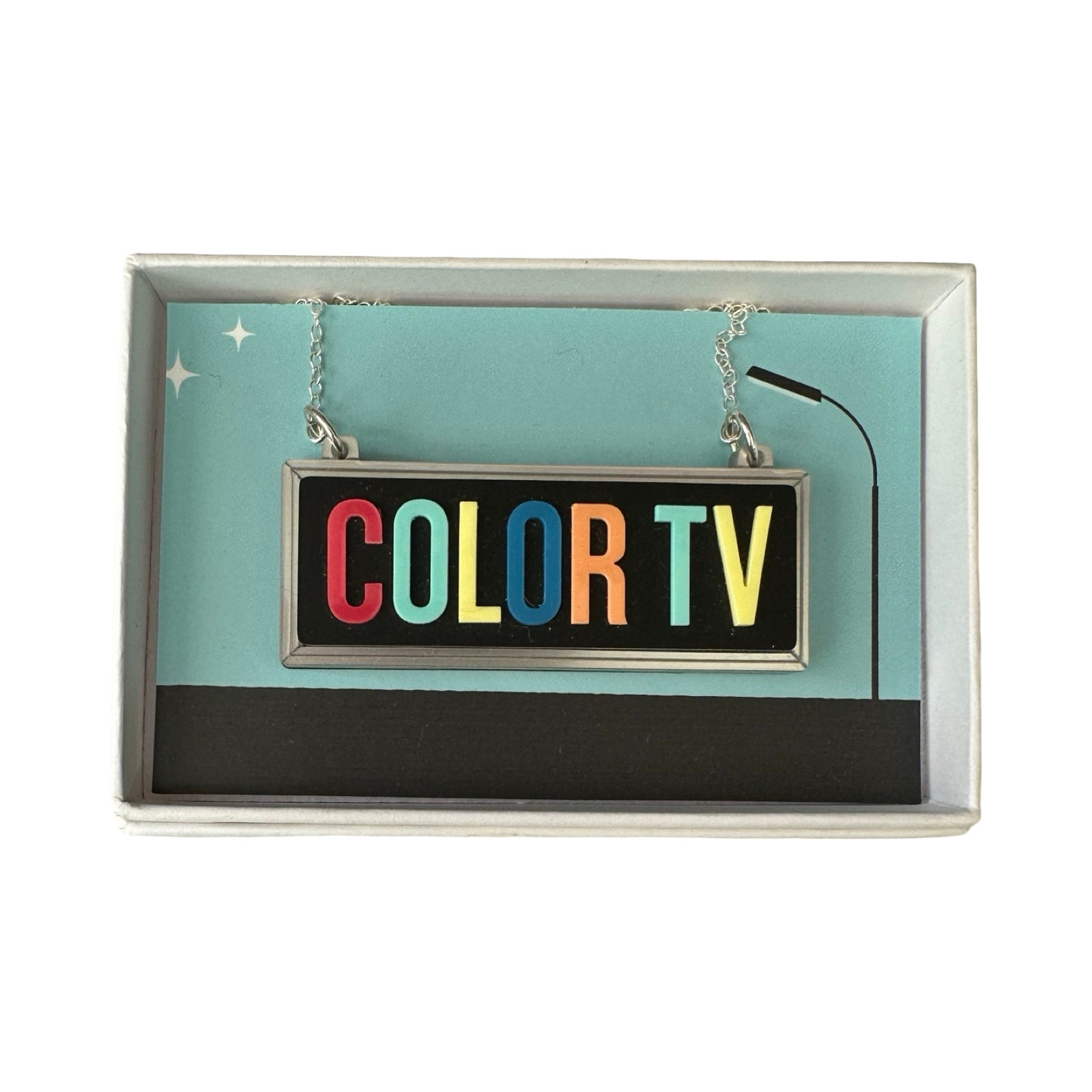 Color TV Sign Necklace