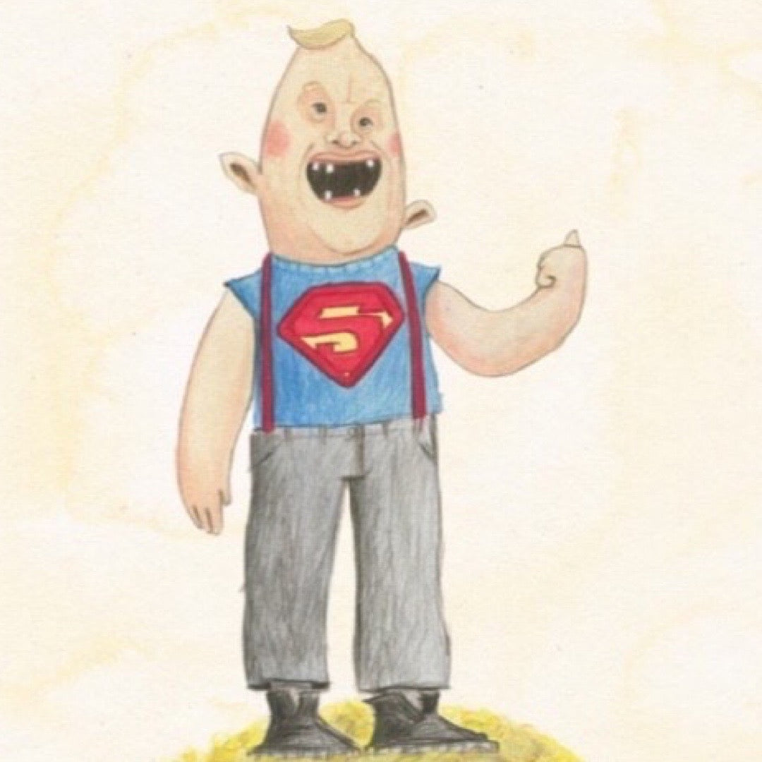 Congratulation well done card featuring an illustration of the gentle giant sloth from the cult film the goonies and the text absolute legend.